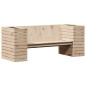 vidaXL Banco con jardineras madera maciza de pino 167,5x60x65 cm vidaXL Banco con jardineras madera maciza de pino 167,5x60x65 cm