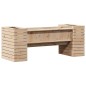 vidaXL Banco con jardineras madera maciza de pino 167,5x60x65 cm vidaXL Banco con jardineras madera maciza de pino 167,5x60x65 cm
