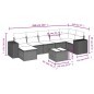 vidaXL Set de sofás de jardín 8 piezas y cojines ratán sintético negro vidaXL Set de sofás de jardín 8 piezas y cojines ratán sintético negro