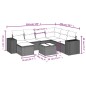 vidaXL Set de sofás de jardín 8 piezas y cojines ratán sintético negro vidaXL Set de sofás de jardín 8 piezas y cojines ratán sintético negro