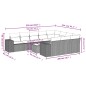 vidaXL Set de sofás de jardín 11 pzas y cojines ratán sintético gris vidaXL Set de sofás de jardín 11 pzas y cojines ratán sintético gris
