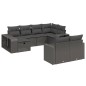 vidaXL Set de sofás de jardín 10 pzas cojines ratán sintético negro vidaXL Set de sofás de jardín 10 pzas cojines ratán sintético negro