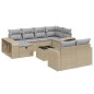 vidaXL Set de sofás de jardín 11pzas con cojines ratán sintético beige vidaXL Set de sofás de jardín 11pzas con cojines ratán sintético beige