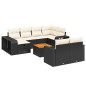 vidaXL Set de sofás de jardín 11 pzas y cojines ratán sintético negro vidaXL Set de sofás de jardín 11 pzas y cojines ratán sintético negro