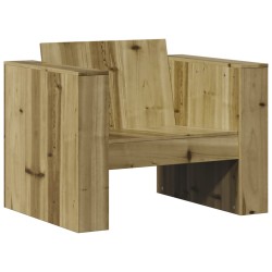 vidaXL Sofá de jardín madera de pino impregnada 79x60x62 cm