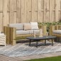 vidaXL Sofá de jardín de 2 plazas madera pino impregnada 134x60x62 cm vidaXL Sofá de jardín de 2 plazas madera pino impregnada 134x60x62 cm