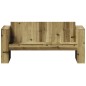 vidaXL Sofá de jardín de 2 plazas madera pino impregnada 134x60x62 cm vidaXL Sofá de jardín de 2 plazas madera pino impregnada 134x60x62 cm