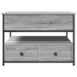 vidaXL Mesa de centro madera ingeniería metal gris Sonoma 70x50x50 cm vidaXL Mesa de centro madera ingeniería metal gris Sonoma 70x50x50 cm