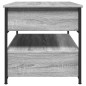 vidaXL Mesa de centro madera ingeniería metal gris Sonoma 70x50x50 cm vidaXL Mesa de centro madera ingeniería metal gris Sonoma 70x50x50 cm