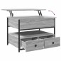 vidaXL Mesa de centro madera ingeniería metal gris Sonoma 70x50x50 cm vidaXL Mesa de centro madera ingeniería metal gris Sonoma 70x50x50 cm