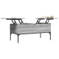 vidaXL Mesa de centro madera ingeniería metal gris Sonoma 100x50x45cm vidaXL Mesa de centro madera ingeniería metal gris Sonoma 100x50x45cm