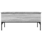 vidaXL Mesa de centro madera ingeniería metal gris Sonoma 100x50x45cm vidaXL Mesa de centro madera ingeniería metal gris Sonoma 100x50x45cm