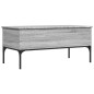 vidaXL Mesa de centro madera ingeniería metal gris Sonoma 100x50x45cm vidaXL Mesa de centro madera ingeniería metal gris Sonoma 100x50x45cm