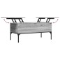 vidaXL Mesa de centro madera ingeniería metal gris Sonoma 100x50x45cm vidaXL Mesa de centro madera ingeniería metal gris Sonoma 100x50x45cm