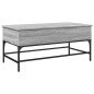 vidaXL Mesa de centro madera ingeniería metal gris Sonoma 100x50x45 cm vidaXL Mesa de centro madera ingeniería metal gris Sonoma 100x50x45 cm