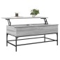 vidaXL Mesa de centro madera ingeniería metal gris Sonoma 100x50x45 cm vidaXL Mesa de centro madera ingeniería metal gris Sonoma 100x50x45 cm