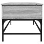 vidaXL Mesa de centro madera ingeniería metal gris Sonoma 100x50x45 cm vidaXL Mesa de centro madera ingeniería metal gris Sonoma 100x50x45 cm
