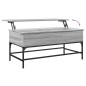 vidaXL Mesa de centro madera ingeniería metal gris Sonoma 100x50x45 cm vidaXL Mesa de centro madera ingeniería metal gris Sonoma 100x50x45 cm