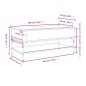 vidaXL Mesa de centro madera ingeniería metal gris Sonoma 100x50x45 cm vidaXL Mesa de centro madera ingeniería metal gris Sonoma 100x50x45 cm
