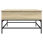 vidaXL Mesa de centro madera ingeniería metal roble Sonoma 80x80x45 cm vidaXL Mesa de centro madera ingeniería metal roble Sonoma 80x80x45 cm