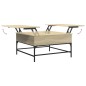 vidaXL Mesa de centro madera ingeniería metal roble Sonoma 80x80x45 cm vidaXL Mesa de centro madera ingeniería metal roble Sonoma 80x80x45 cm