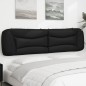 vidaXL Cabecero de cama acolchado cuero sintético negro 200 cm vidaXL Cabecero de cama acolchado cuero sintético negro 200 cm