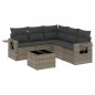 vidaXL Set de muebles de jardín 6 pzas y cojines ratán sintético gris vidaXL Set de muebles de jardín 6 pzas y cojines ratán sintético gris