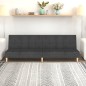 vidaXL Sofá cama de 2 plazas tela gris oscuro vidaXL Sofá cama de 2 plazas tela gris oscuro