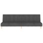vidaXL Sofá cama de 2 plazas tela gris oscuro vidaXL Sofá cama de 2 plazas tela gris oscuro