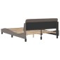 vidaXL Estructura de cama con cabecero de tela gris taupe 120x200 cm vidaXL Estructura de cama con cabecero de tela gris taupe 120x200 cm