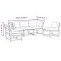vidaXL Set de sofás jardín 5 pzas con cojines madera pino impregnada vidaXL Set de sofás jardín 5 pzas con cojines madera pino impregnada
