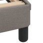 vidaXL Estructura de cama con cabecero de tela gris taupe 140x200 cm vidaXL Estructura de cama con cabecero de tela gris taupe 140x200 cm