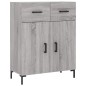 vidaXL Aparador alto madera contrachapada gris sonoma 69,5x34x180 cm vidaXL Aparador alto madera contrachapada gris sonoma 69,5x34x180 cm