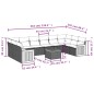 vidaXL Set de sofás de jardín 11 pzas y cojines ratán sintético gris vidaXL Set de sofás de jardín 11 pzas y cojines ratán sintético gris