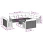vidaXL Set de sofás de jardín y cojines 13 pzas ratán sintético negro vidaXL Set de sofás de jardín y cojines 13 pzas ratán sintético negro