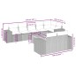 vidaXL Set de muebles de jardín 9 pzas y cojines ratán sintético gris vidaXL Set de muebles de jardín 9 pzas y cojines ratán sintético gris