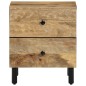 vidaXL Mesitas de noche 2 uds madera maciza de mango 40x33x46 cm vidaXL Mesitas de noche 2 uds madera maciza de mango 40x33x46 cm