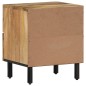 vidaXL Mesitas de noche 2 uds madera maciza de mango 40x33x46 cm vidaXL Mesitas de noche 2 uds madera maciza de mango 40x33x46 cm