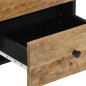 vidaXL Mesitas de noche 2 uds madera maciza de mango 40x33x46 cm vidaXL Mesitas de noche 2 uds madera maciza de mango 40x33x46 cm
