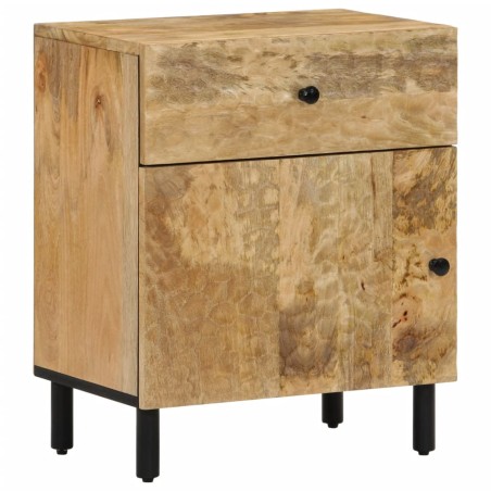 vidaXL Mesita de noche madera maciza de mango 50x33x60 cm