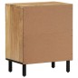 vidaXL Mesita de noche madera maciza de mango 50x33x60 cm vidaXL Mesita de noche madera maciza de mango 50x33x60 cm