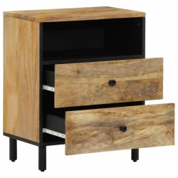 vidaXL Mesita de noche madera maciza de mango 50x33x60 cm