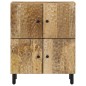 vidaXL Armario auxiliar madera maciza de mango 60x33x75 cm vidaXL Armario auxiliar madera maciza de mango 60x33x75 cm