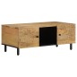 vidaXL Mesa de centro de madera maciza mango 100x54x40 cm vidaXL Mesa de centro de madera maciza mango 100x54x40 cm