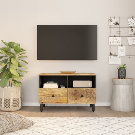 vidaXL Mueble de TV madera maciza de mango 70x33x46 cm
