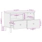vidaXL Mueble de TV madera maciza de mango 70x33x46 cm