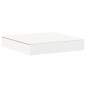 vidaXL Arenero con tapa madera maciza de pino blanco 111x111x19,5 cm vidaXL Arenero con tapa madera maciza de pino blanco 111x111x19,5 cm