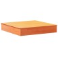 vidaXL Arenero con tapa madera maciza de pino marrón 111x111x19,5 cm