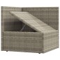 vidaXL Set de muebles de jardín 7 pzas y cojines ratán sintético gris vidaXL Set de muebles de jardín 7 pzas y cojines ratán sintético gris