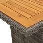 vidaXL Set comedor jardín 9 pzas y cojines ratán sintético gris vidaXL Set comedor jardín 9 pzas y cojines ratán sintético gris